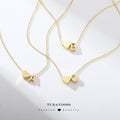 Turandoss Heart Initial Necklace for Girls Women, 18K Gold Plated Jewelry Dainty Heart Letter A-Z Necklace, 16+2.5 Inch Chain, Teen Girl Gifts Trendy Stuff, Birthday Gifts for Daughter Granddaughter
