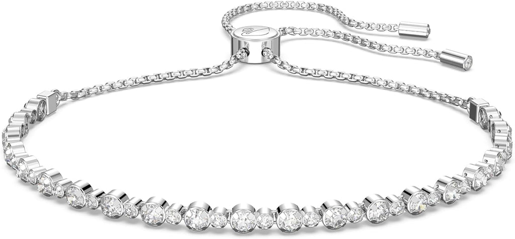 Swarovski Matrix Tennis Soft Bracelet, Round Cut Clear Crystals, Part of the Matrix Tennis Collection