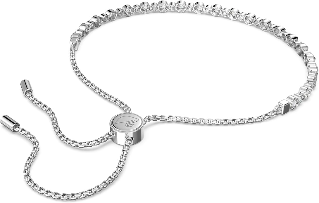Swarovski Matrix Tennis Soft Bracelet, Round Cut Clear Crystals, Part of the Matrix Tennis Collection
